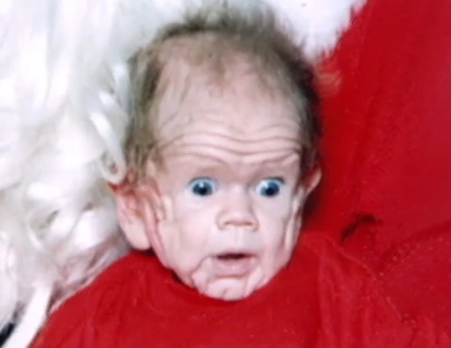 This baby was already five years old when he was born. Twenty years later